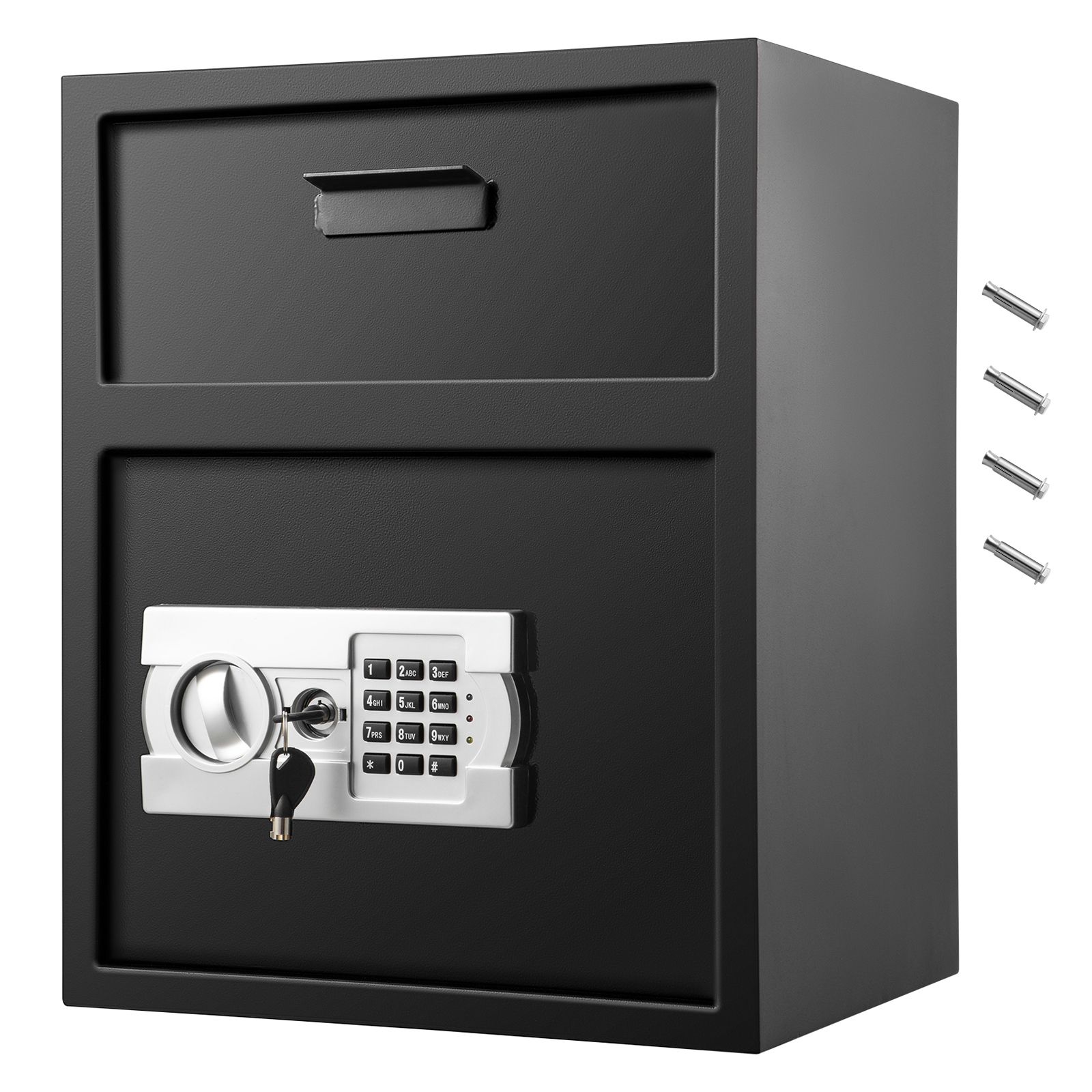 48-liter-tresor Mit Elektronischem Schloss, Ersatzschlüsseln Und Einwurfschlitz, Aus Kohlenstoffstahl, Für Zuhause, Hotel Und Büro.