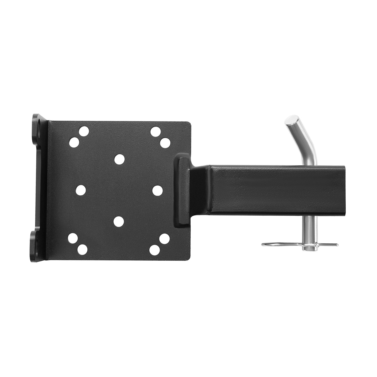Seilwindenhalterung Für Anhängerkupplung, 1633 Kg Tragkraft, 50,8 Mm Aufnahme, 2/4"-befestigungsbohrung, Pulverbeschichteter Stahl, Schwarz, Für Atv/utv/pickup