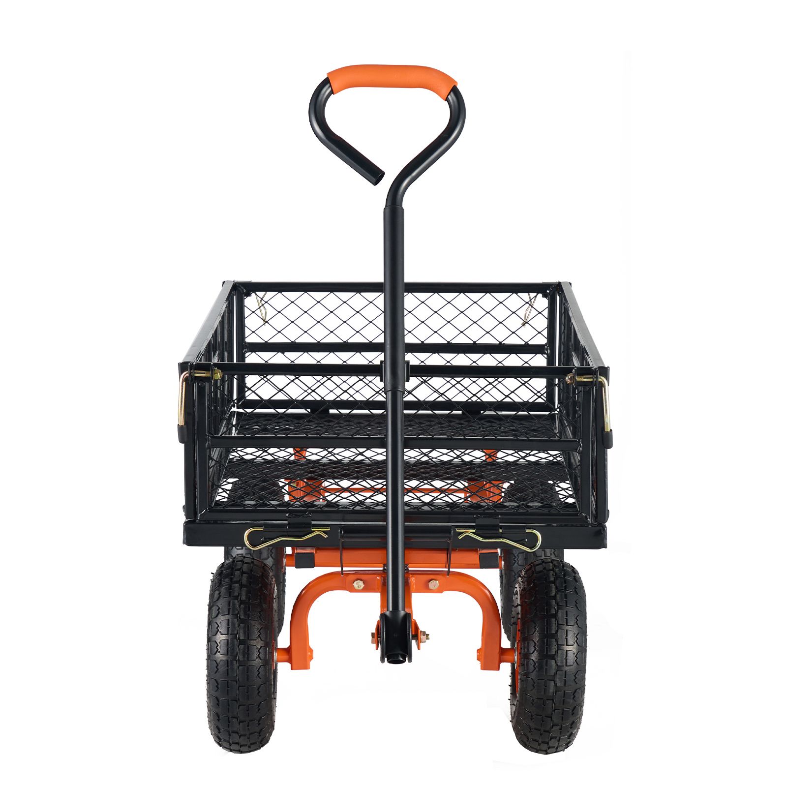 Robuster Gartenwagen Aus Metall, Tragfähigkeit 880 Lbs (399,2 Kg), Für Einfachen Transport.