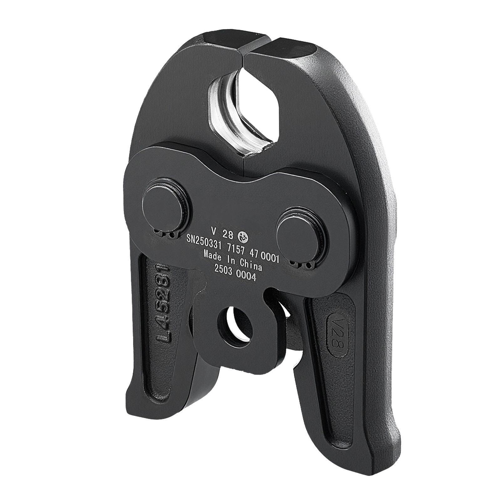 V28 28mm Pressbacke Für Edelstahlrohre Typ V, Hochfester Einsatzgehärteter Stahl, Kompatibel Mit Standard-32nk-presswerkzeugen.