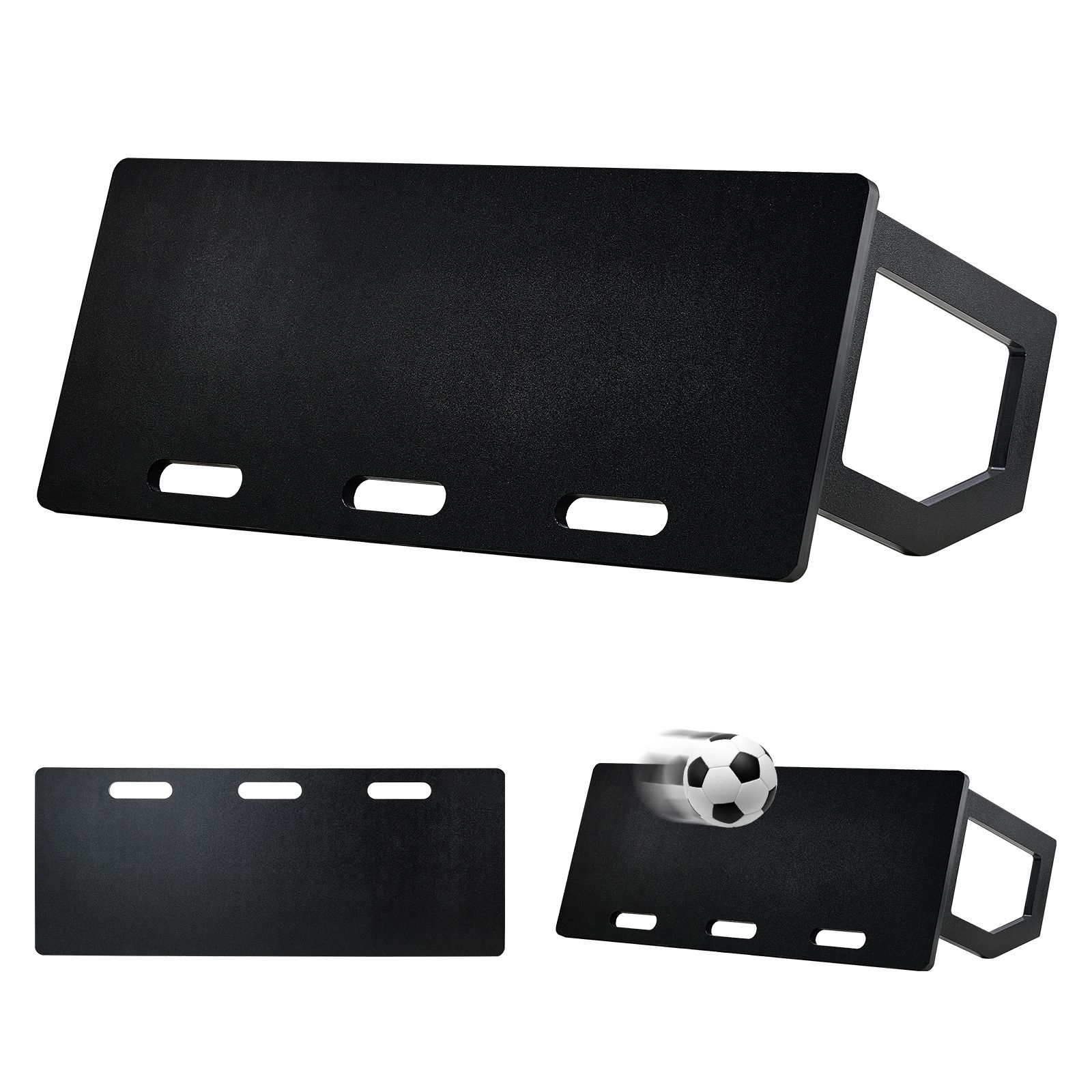 Fußball-rebound-board 101,6 X 40,6 Cm, Tragbare Wand Mit 2 Winkeln, Faltbar Aus Hdpe, Für Pass- Und Schusstraining Für Erwachsene Und Kinder.
