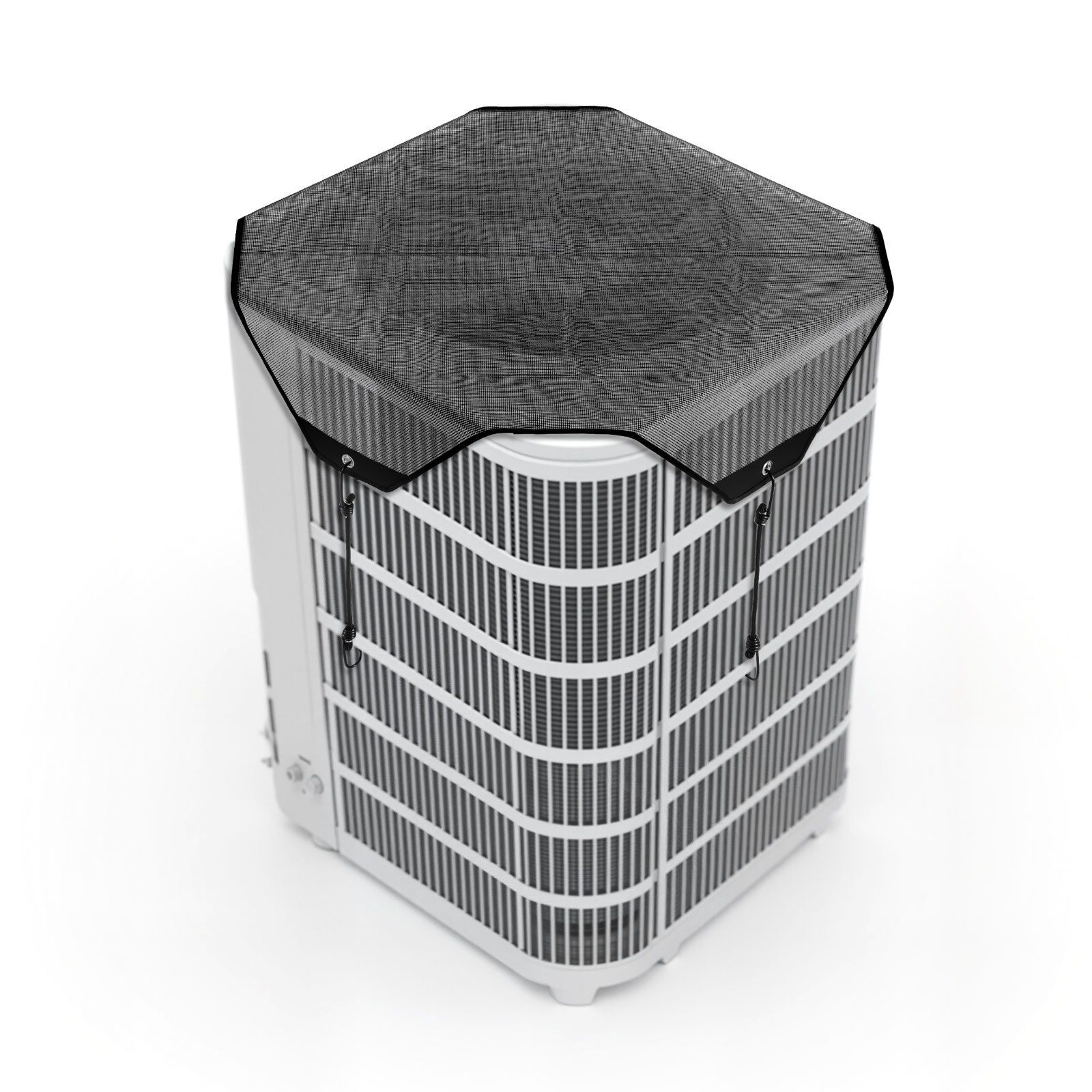 Außenabdeckung Für Klimaanlagen, 710 X 710 Mm, Strapazierfähiges Netzgewebe, Einfache Montage, Ganzjährig Geeignet, Schwarz