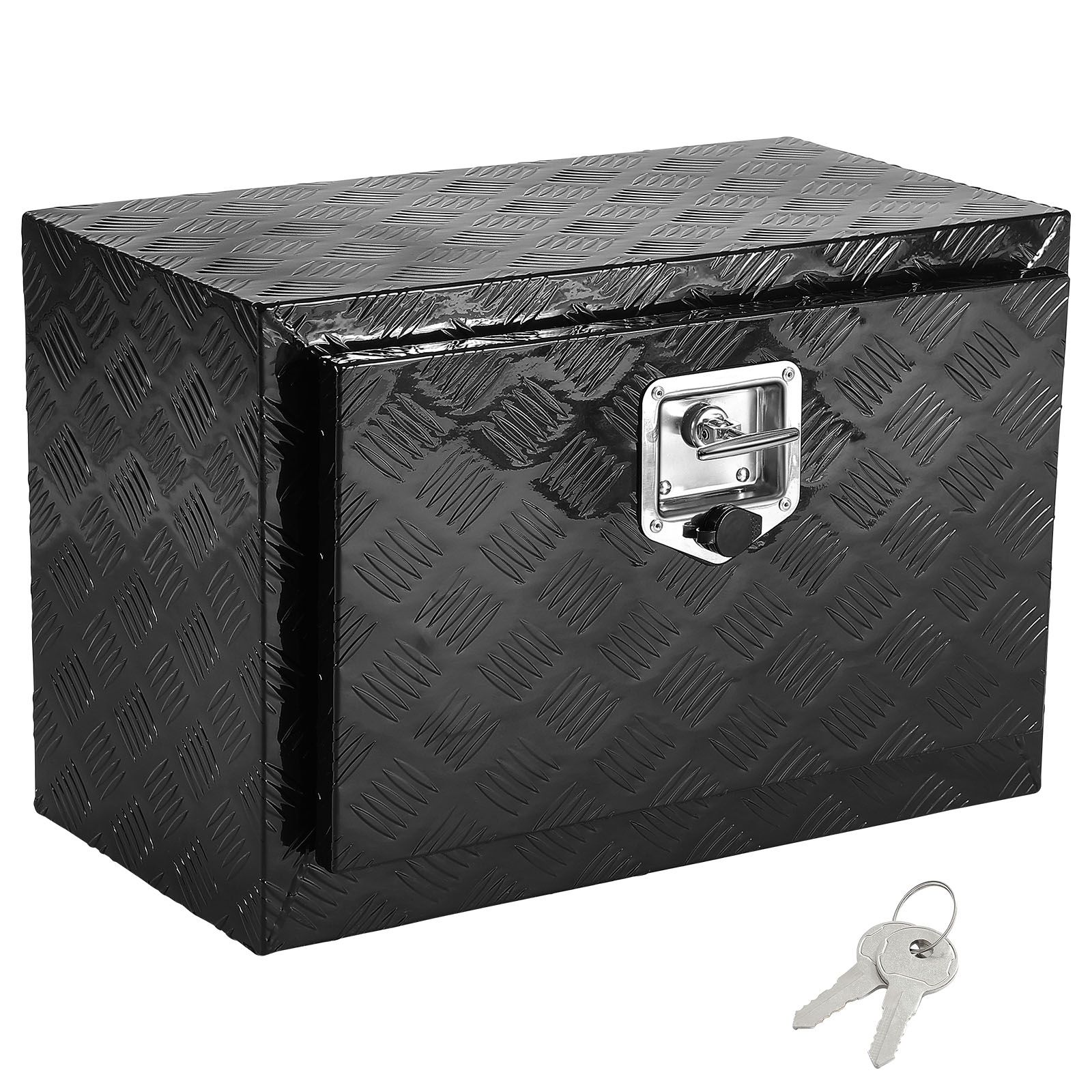 Unterflur-staukasten Für Lkw, 60x35x40 Cm, Robuste Aluminium-staubox Für Pickups, Riffelblech, Abschließbar Mit Schlüsseln, Wasserdicht Für Anhänger, T-griff, Für Lkw, Transporter, Anhänger.