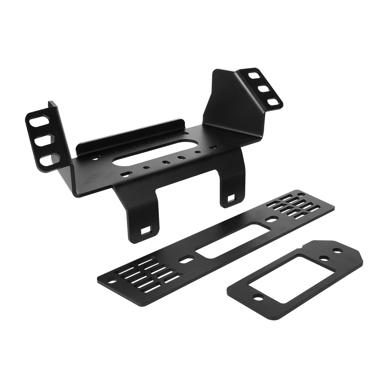 Seilwindenhalterung, Tragfähigkeit 907–1633 Kg, Anhängerkupplung Für Polaris Ranger (2010–2021), 3-loch-befestigung, Pulverbeschichteter Stahl, Geländebergung