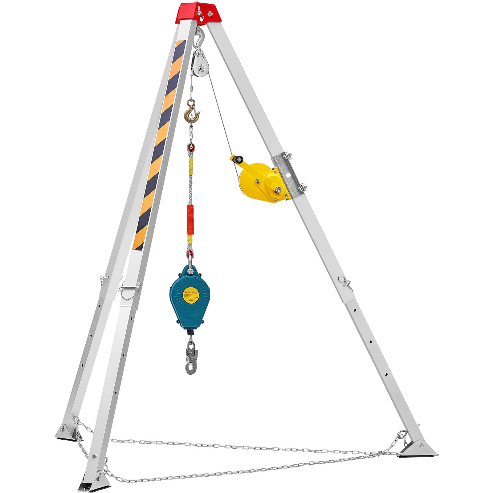 Dreibein-set Für Arbeiten In Beengten Räumen, 544-kg-winde, 2,13 M Lange Beine, 30 M Kabel, 10 M Absturzsicherung, Gurtzeug, Aufbewahrungstasche