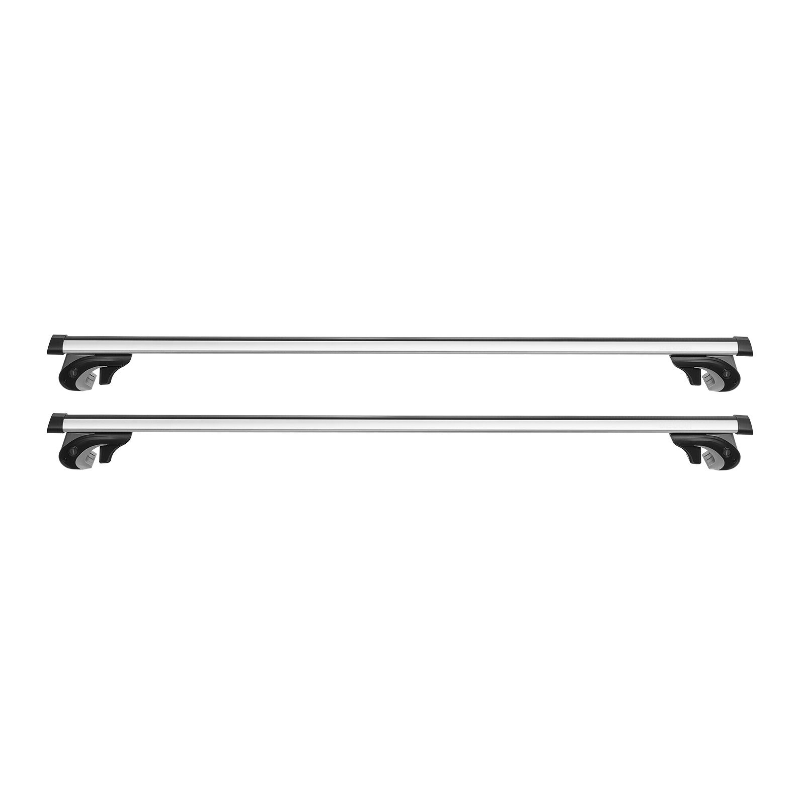 Querträger Für Das Dach, Tragfähigkeit 90 Kg, Universell Kompatibel Mit Erhöhten Dachrelingen, 190-1230 Mm Abstand, Robustes, Abschließbares Aluminium.