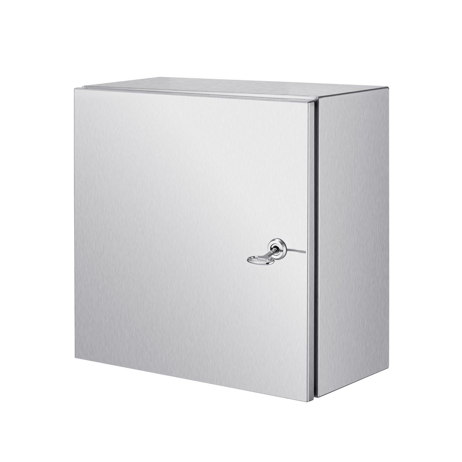 Elektroverteilerkasten Aus Edelstahl Nema 4x, 300x300x200 Mm, Ip66 Wasser- Und Staubdicht, Mit Montageplatte, Für Den Innen- Und Außenbereich.