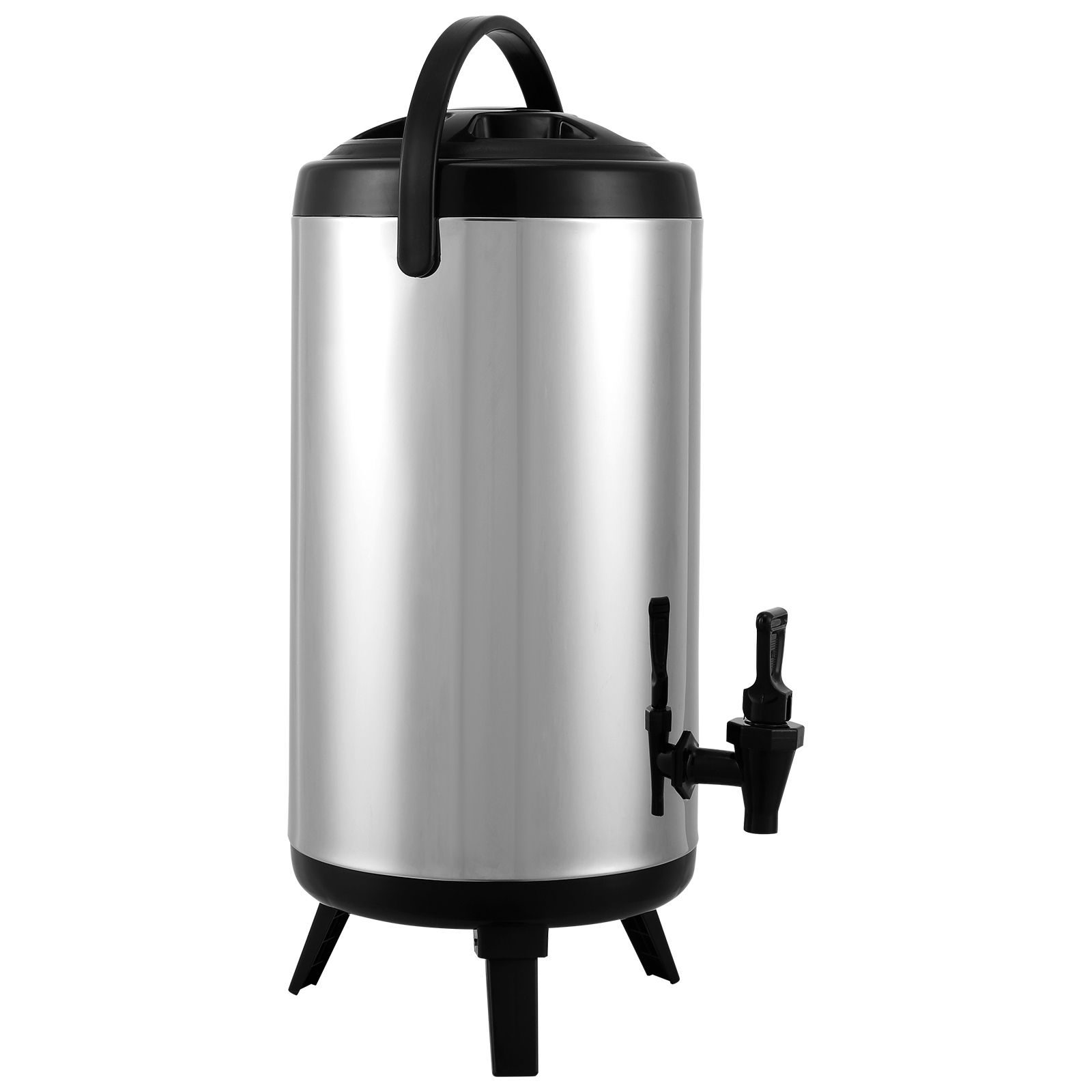 Getränkespender Aus Edelstahl, 9,2 L, Heiß-/kalt-thermoskanne, Mit Zapfhahn Und Griff, Lebensmittelecht, Für Tee, Kaffee, Wasser In Restaurants.