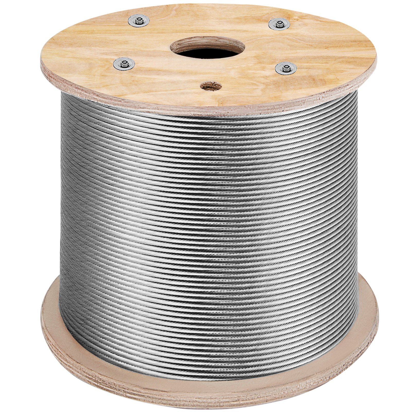 T316 Edelstahlseil, Ø3,2 Mm, 300 M, Widerstand 11,14 Kn, Flexibel Und Hochfest Für Geländer.