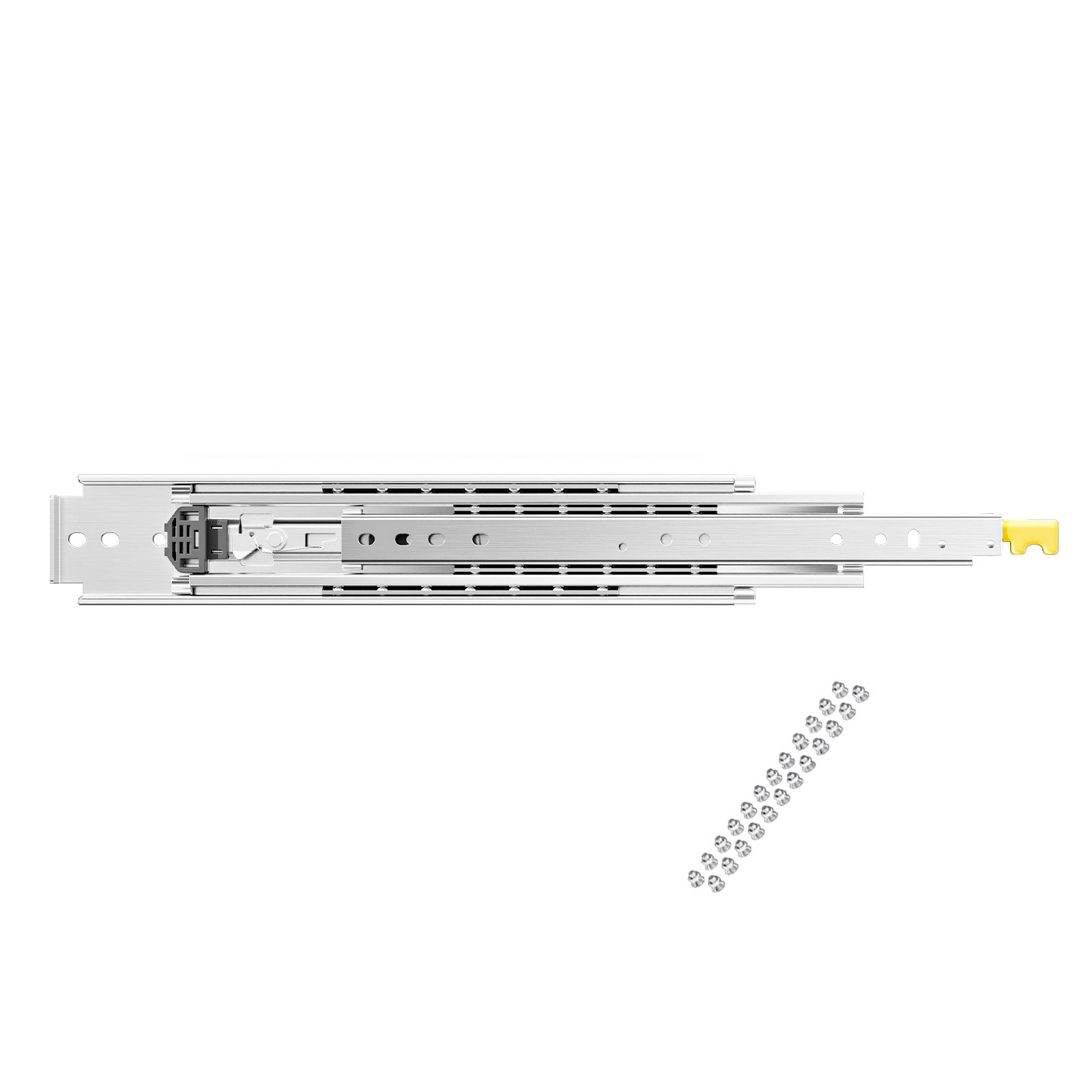 Paar Vollauszugsschienen, 40,6–152,4 Cm, Tragkraft 227 Kg, Kugellager Mit Verriegelungsmechanismus, Seitenmontage