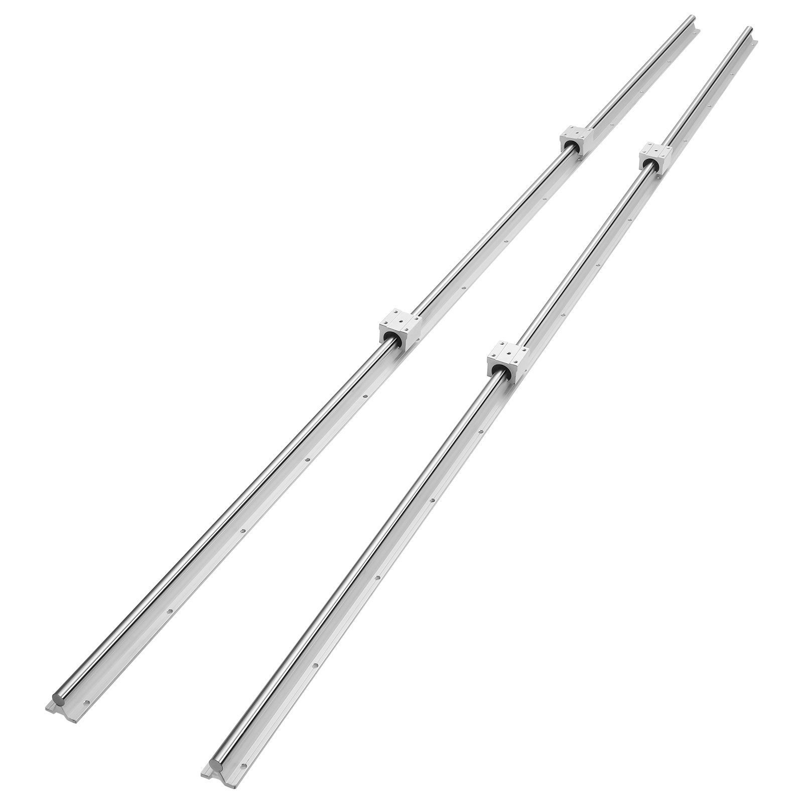 Sbr16 2000mm Linearführung, Set Bestehend Aus 2 Schienen Und 4 Sbr16uu Gleitblöcken, Führungssatz Für Cnc-maschinen Und Heimwerkerprojekte.