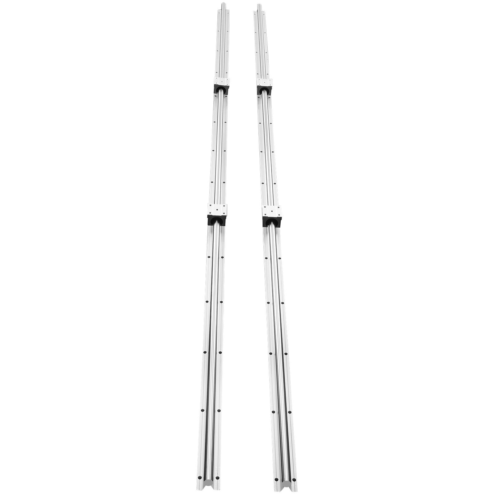 Sbr20 2200mm Linearführung, 2 Schienen + 4 Sbr20uu Gleitblöcke, Set Für Cnc-maschinen Und Heimwerkerprojekte.