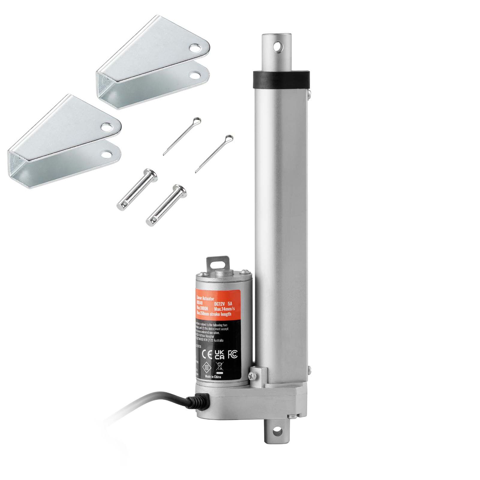 12 V, 15,2 Cm, 1,4 Cm/s, 1000 N, Schutzart Ip54 – Elektrischer Aktor – Hochgeschwindigkeits-linearmotor