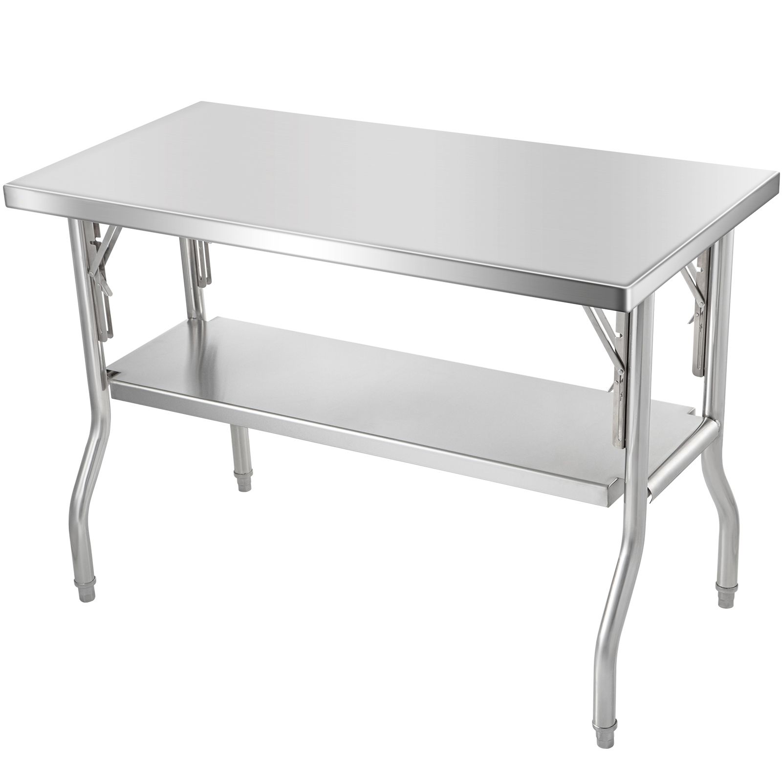 Professioneller Klapparbeitstisch 121,9 X 61 Cm, Robuster Edelstahl, Tragkraft 350 Kg, Ideal Für Küche Und Werkstatt.