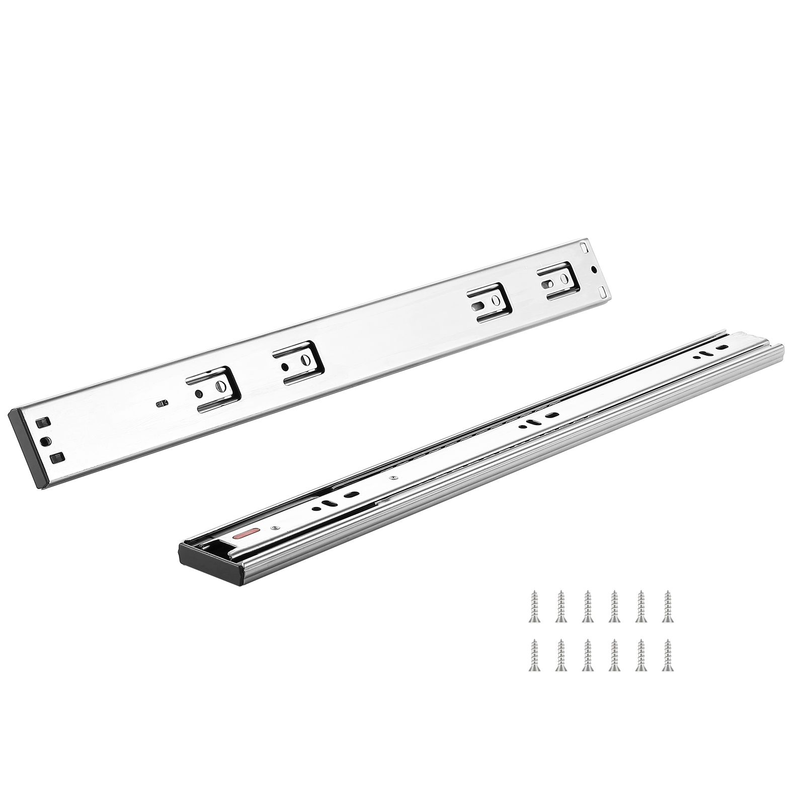 457,2 Mm Schubladenschienen (10 Paare), Seitenmontage, Vollauszug, Hochleistungsstahl, Soft-close, Leise, Kugellagerführungen, Tragkraft 100 Lb.