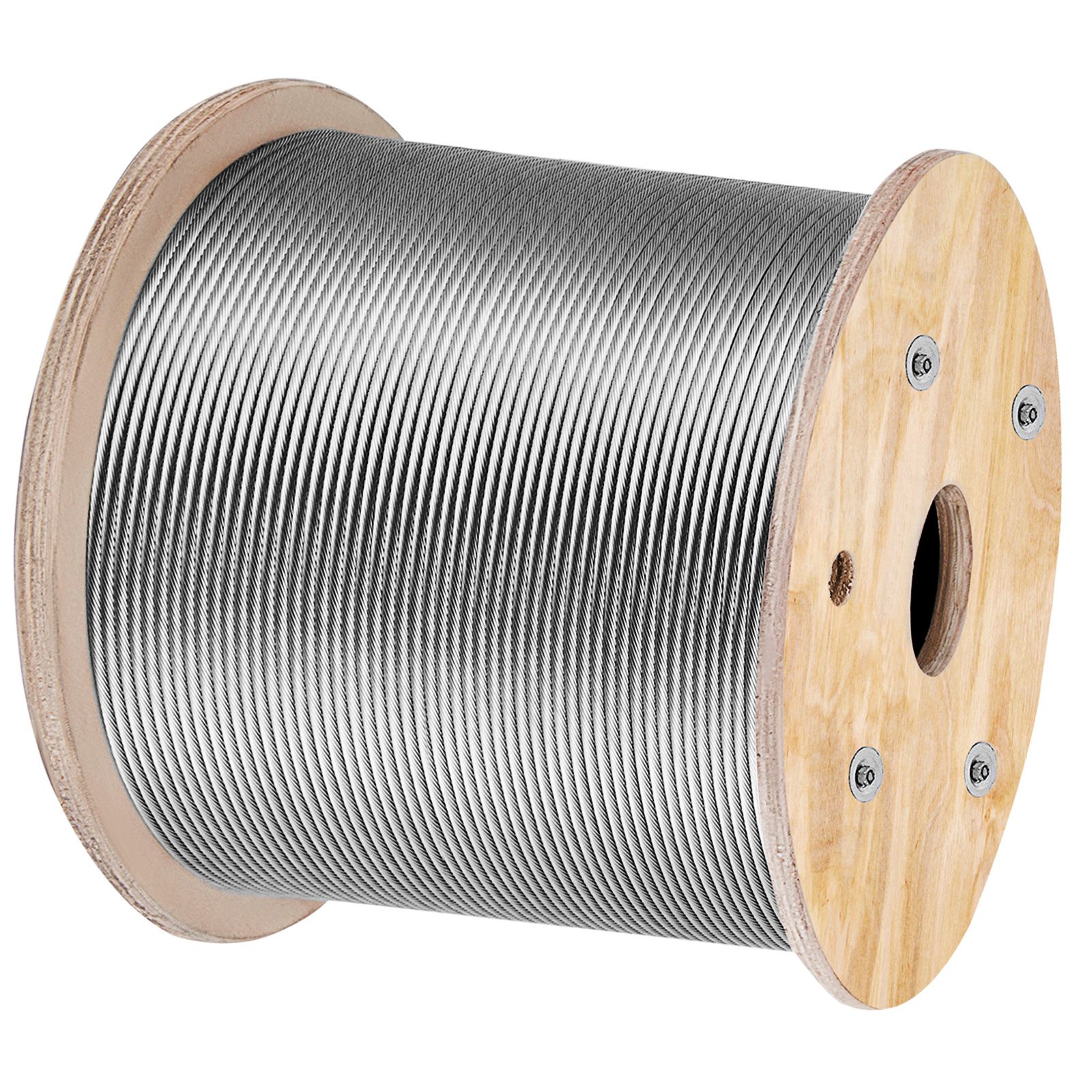 316 Edelstahlseil, 0,32 Cm (1/8"), 1x19, 150 M, Für Geländer, Terrassen, Heimwerkerprojekte Und Balustraden.