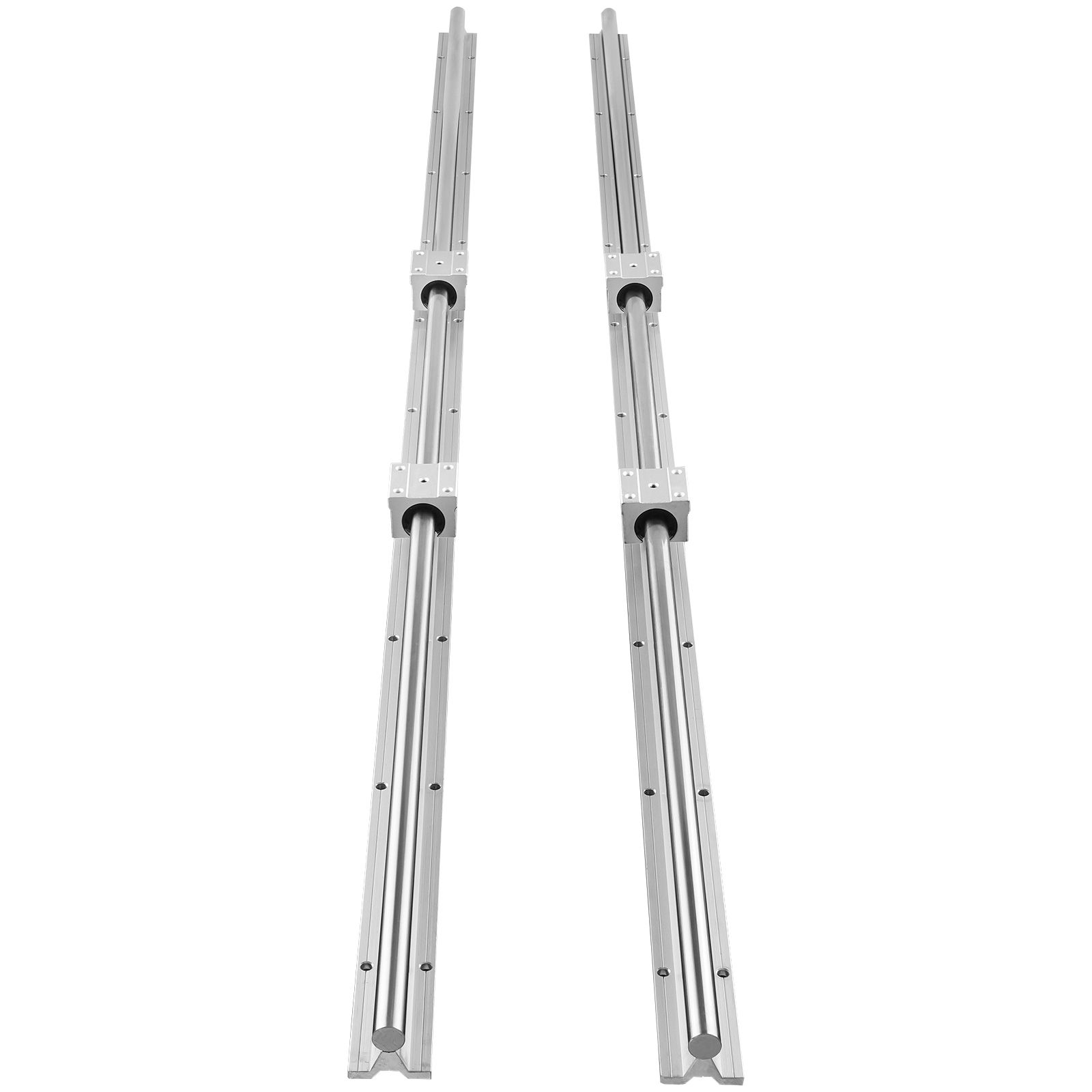 Sbr16 1500mm Linearschlitten, Set Aus 2 Schienen Und 4 Sbr16uu Gleitblöcken, Für Cnc-maschinen, Diy-projekte Und Automatisierung.