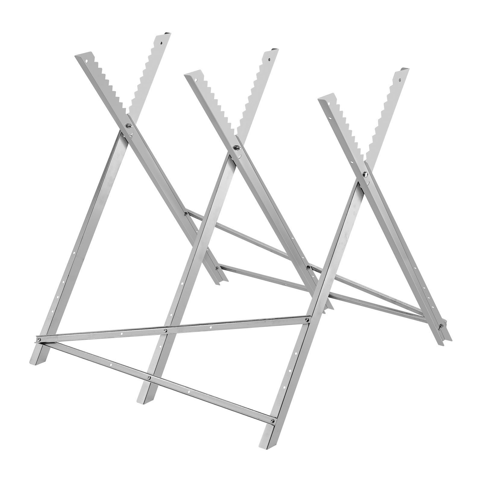 Klappbarer Sägebock, Tragfähigkeit 149,7 Kg, Robuste Stahlbeine, Ausgerichtete Kerbkonstruktion, Für Zimmerleute, Tischler Und Handwerker.