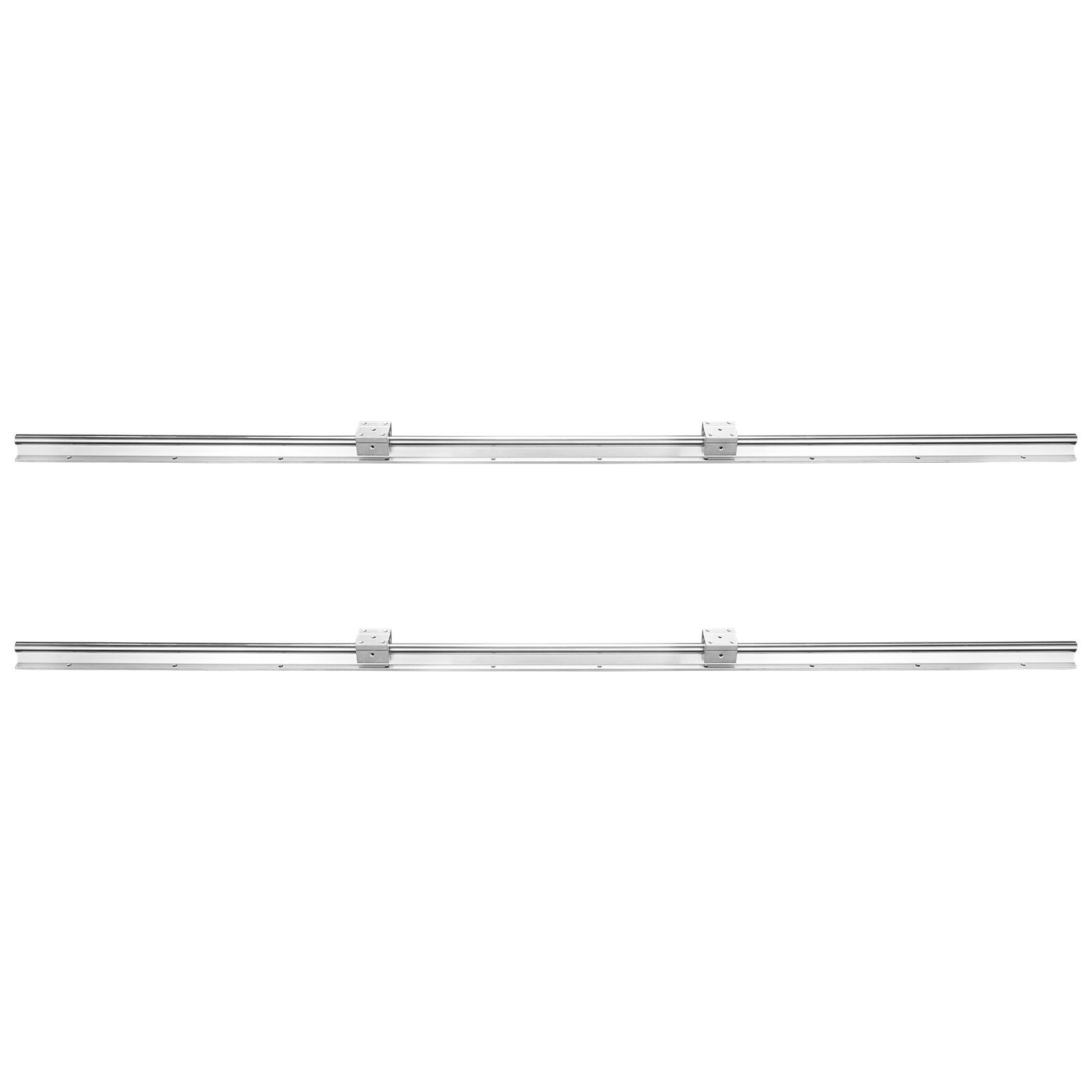 Sbr20 1500mm Linearführung, 2 Schienen + 4 Sbr20uu Blöcke, Set Für Cnc-maschinen Und Diy-projekte.