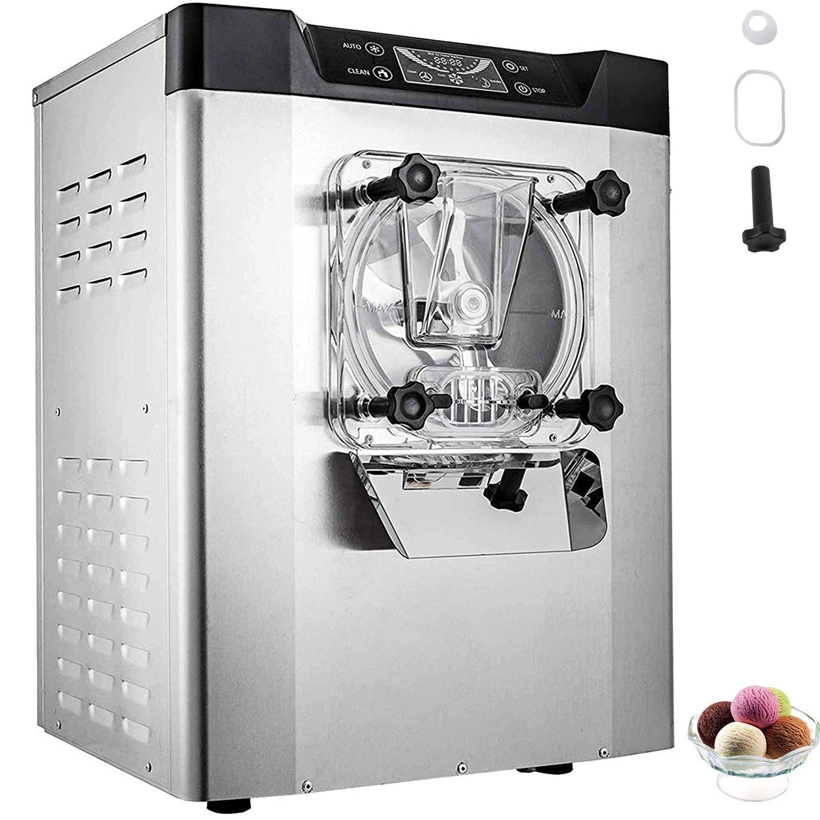 Professionelle Eismaschine Aus Edelstahl, 16-20 L/h, Für Den Intensiven Gewerblichen Einsatz.