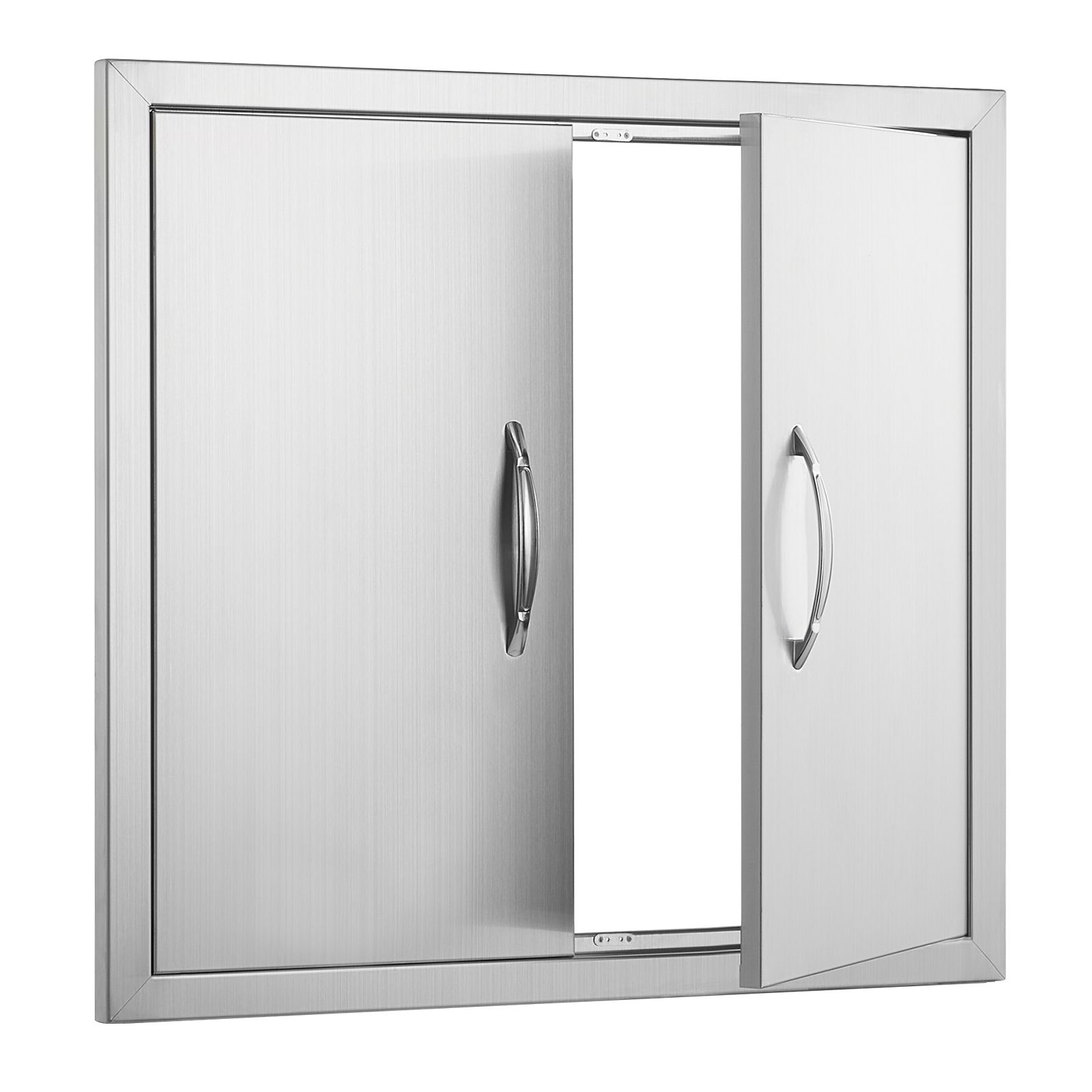 Doppeltür Für Grills, 660 X 609 Mm, Edelstahl, Flächenbündig, Mit Griffen, Für Kücheninseln Und Grillstationen Im Freien.