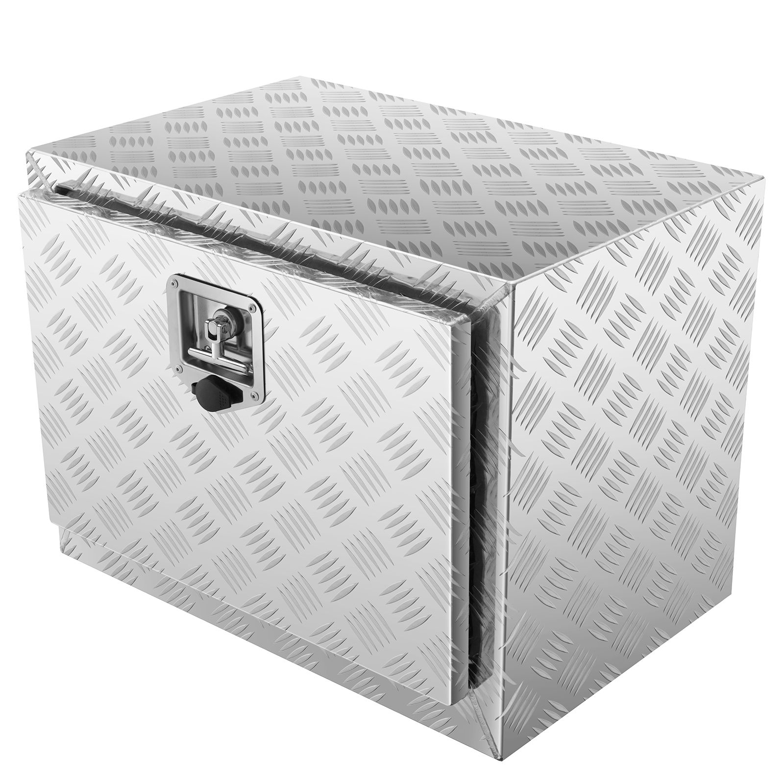 Unterflur-staukasten Für Lkw, 61 X 35,6 X 40,6 Cm, Robuste Aluminium-staukasten Mit Riffelblech, Mit Schloss Und Schlüsseln, Wasserdicht, T-griff, Für Pickup, Nutzfahrzeuge Und Anhänger.