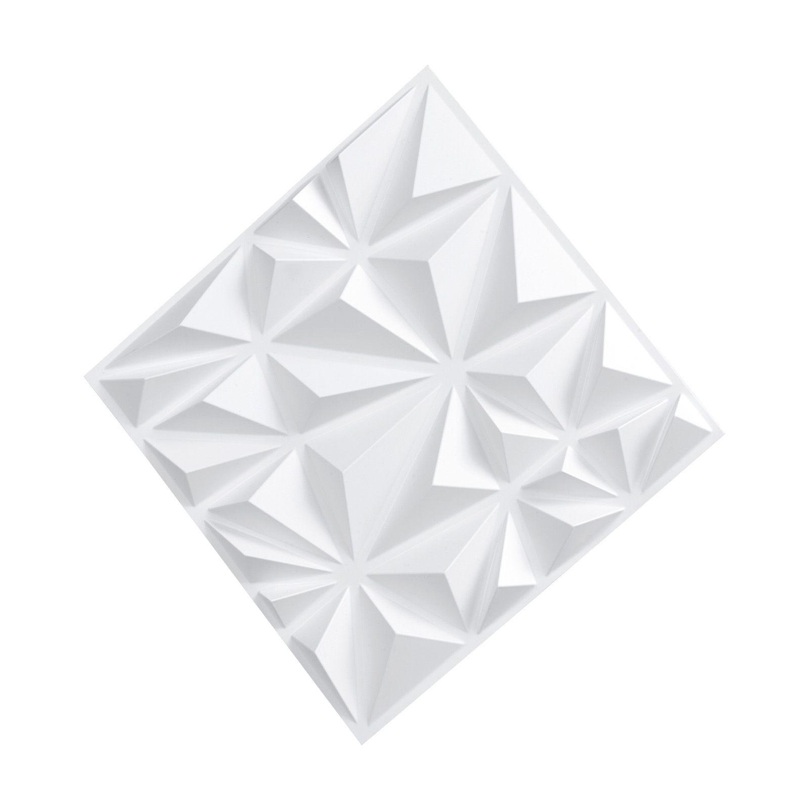 3d-wandpaneele, 33er-set, 30 X 30 Cm, Modernes Minimalistisches Design Aus Pvc, 3 M² Deckfläche, Innendekoration Für Decke, Schlafzimmer, Wohnzimmer Und Spielzimmer, Mattweiß