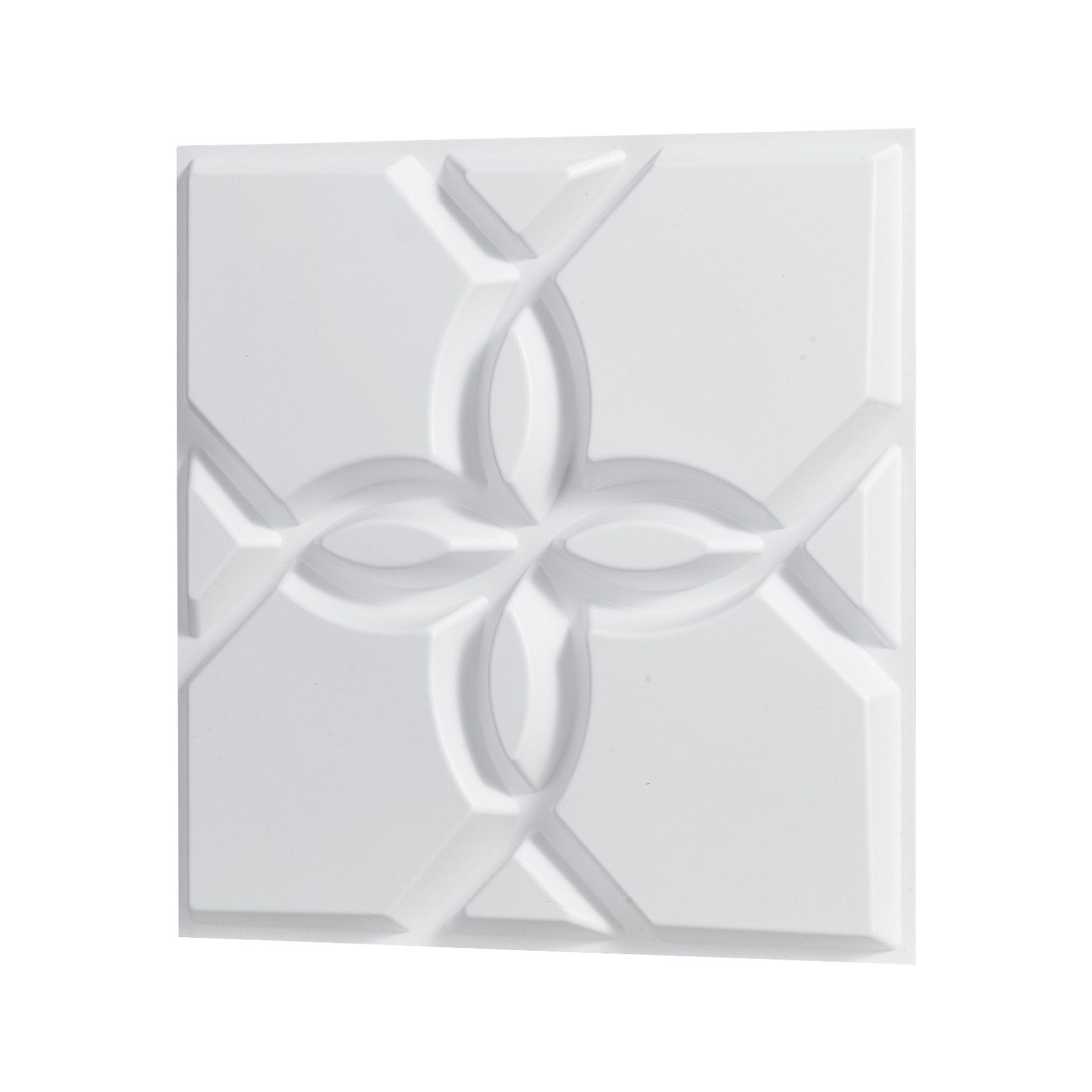 3d-wandpaneele, 33er-set, 30 X 30 Cm, Modernes Minimalistisches Blumenmuster Aus Pvc, 3 M² Deckfläche, Innendekoration Für Decke, Schlafzimmer, Wohnzimmer Und Spielzimmer, Mattweiß