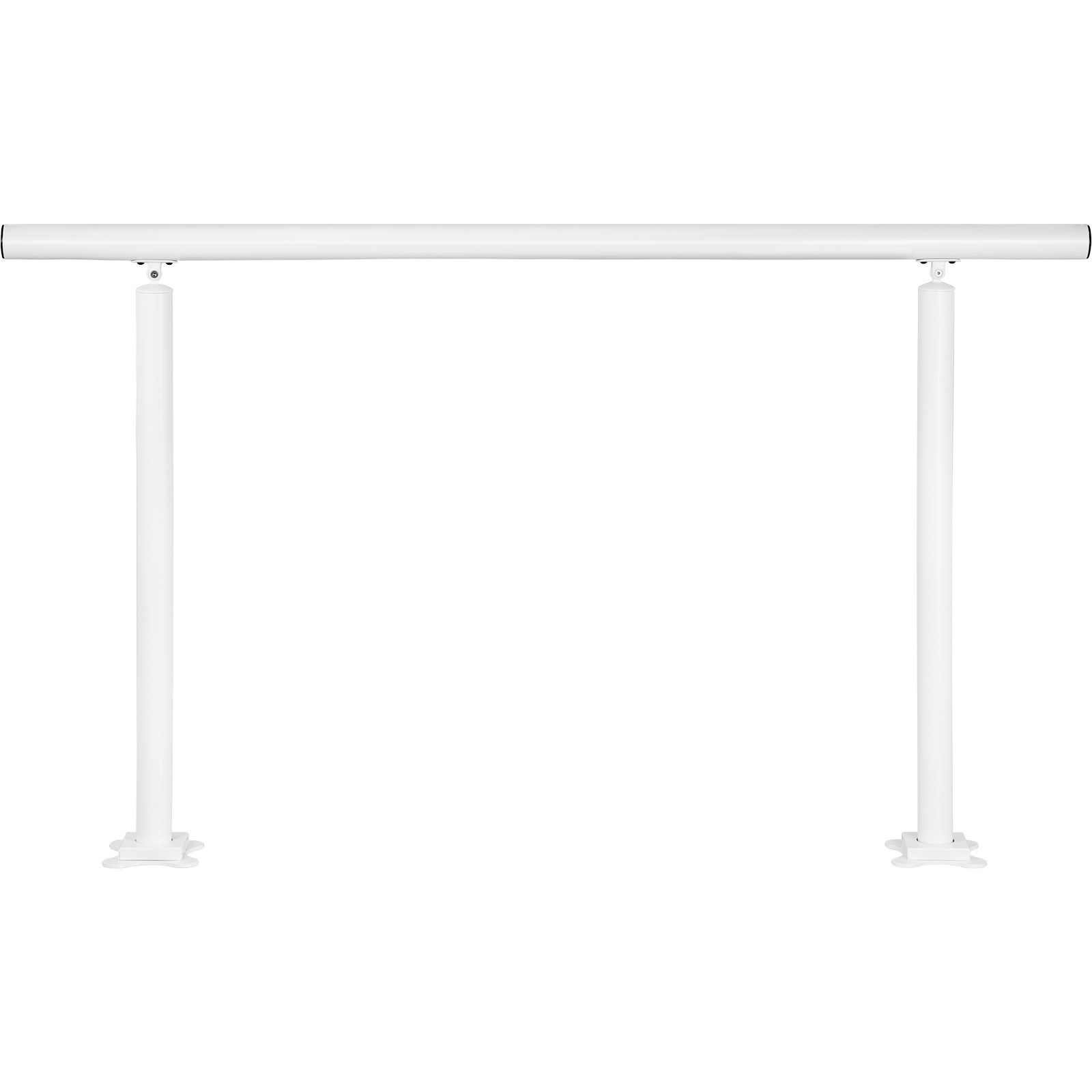Treppengeländer, 152,4 Cm, Außengeländer Für 0-5 Stufen, Verstellbarer Winkel, Weißes Aluminium, Für Den Innen- Und Außenbereich, Für Ältere Menschen.