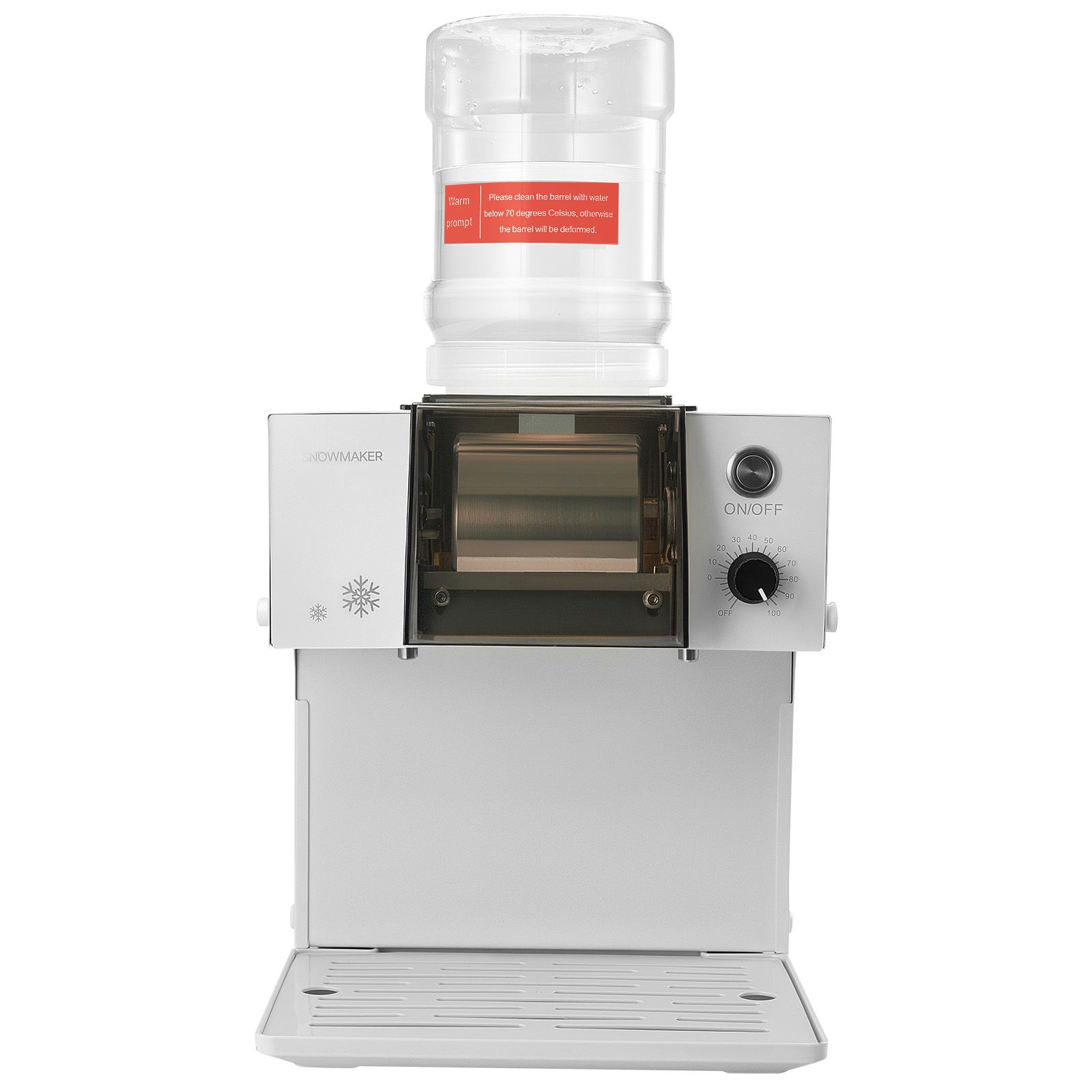 Eiscrusher-maschine 80 Kg/24 H, Edelstahlklinge, 1,8 L Wassertank, 90 Sekunden Vorkühlung, Für Zuhause Und Kleine Feiern.