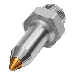 Feinstrahldüse, M12x1,25, Stahl vernickelt, Messing, Düsen-Außen-ø 10mm, 2