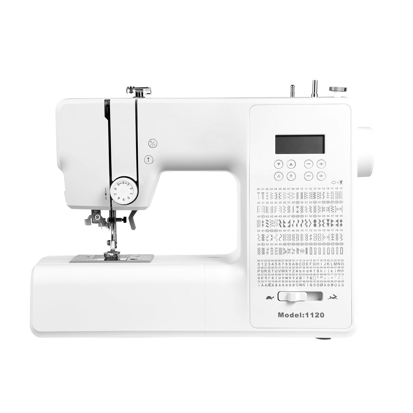 Elektronische Nähmaschine, 200 Stiche, Lcd-bildschirm, Fußpedal, Led, Robuster Metallrahmen, Leistungsstarker Motor Zum Nähen Und Ausbessern.