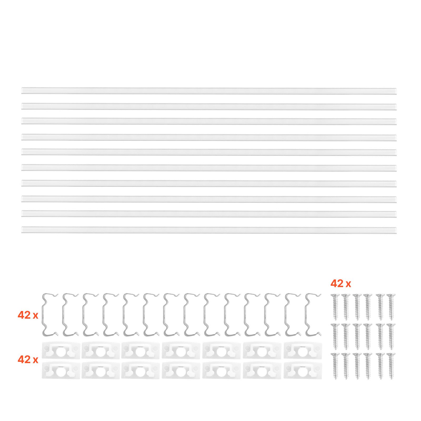 M X 10 V-förmiges Aluminium-led-profil Mit Opalfarbenem Diffusor, Endkappen Und Befestigungsclips Für Led-streifen, Einfache Montage Unter Möbeln.