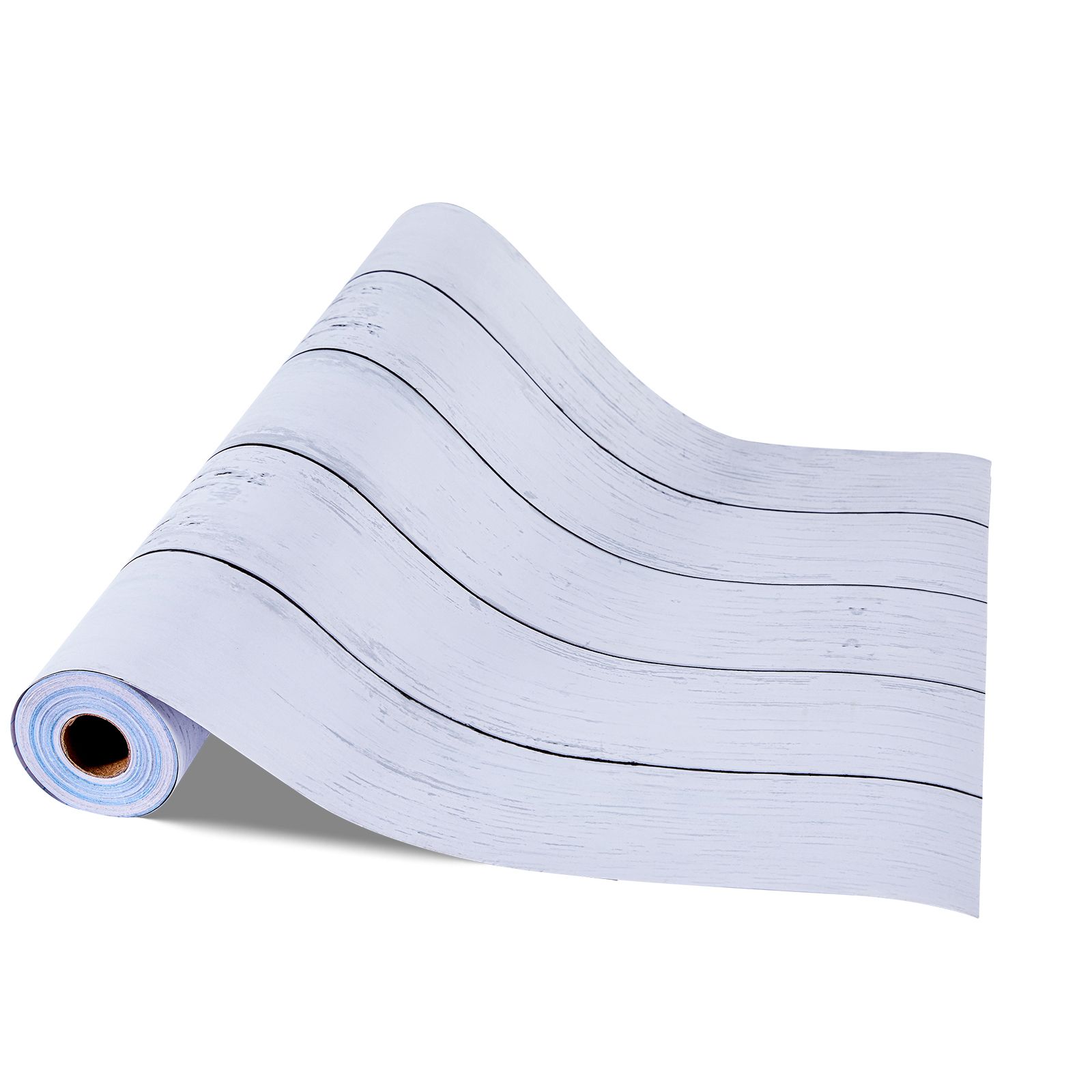 Selbstklebende Tapete In Weißer Holzoptik, 45 Cm X 12 M, Dekoratives Vinyl, Wasserfest, Leicht Zu Reinigen, Für Schlafzimmer, Küche, Büro, Badezimmer