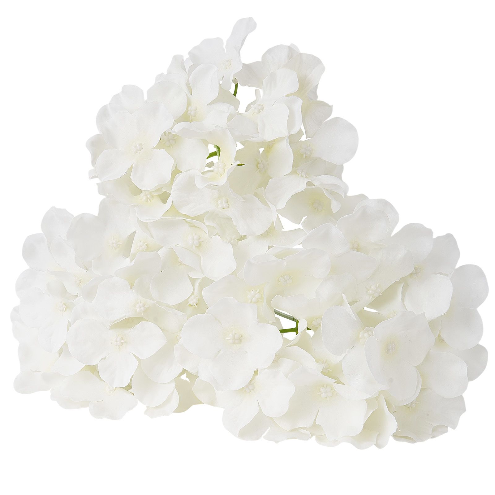 Weiße Kunstblumen, 105 Stück Seidenhortensien, Künstliche Blumen Für Hochzeiten, Diy-sträuße, Tischdekorationen, Partydekorationen