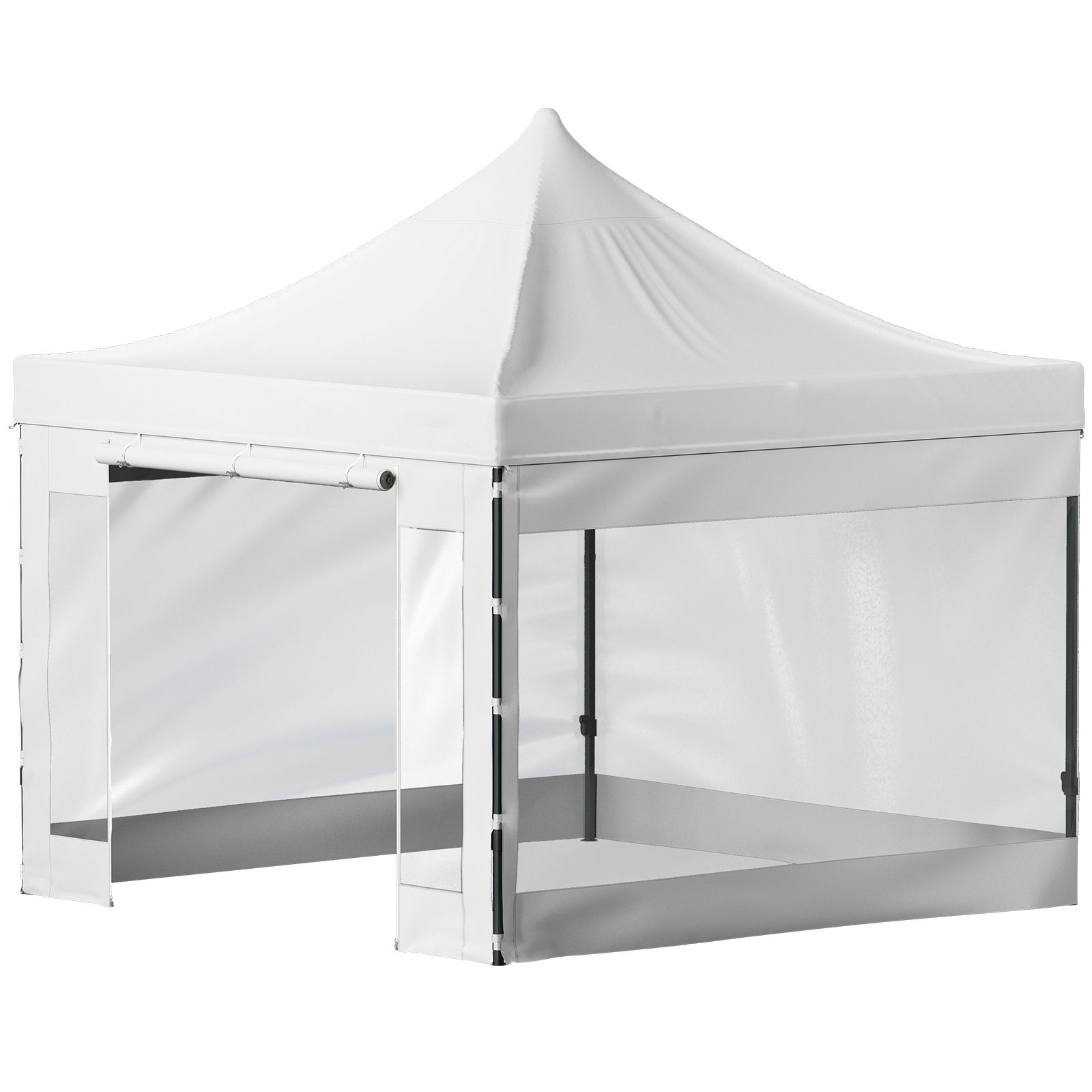 304,8 X 304,8 Cm Gartenzelt, Schnell Aufzubauender Unterstand Mit Abnehmbaren Wänden, Rolltasche, Uv-beständig Und Wasserdicht, Ideal Für Partys Und Den Garten.