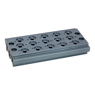 Mehrfach-Grundplatte für Wegeventile, 5 Ventilpositionen, G 1/4