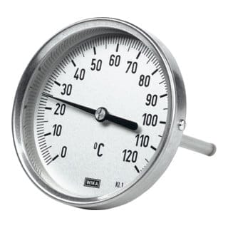 Bimetallthermometer, hochwertige Ausführung, L1=63/L2=43, Ø 63, 0°C bis 200°C