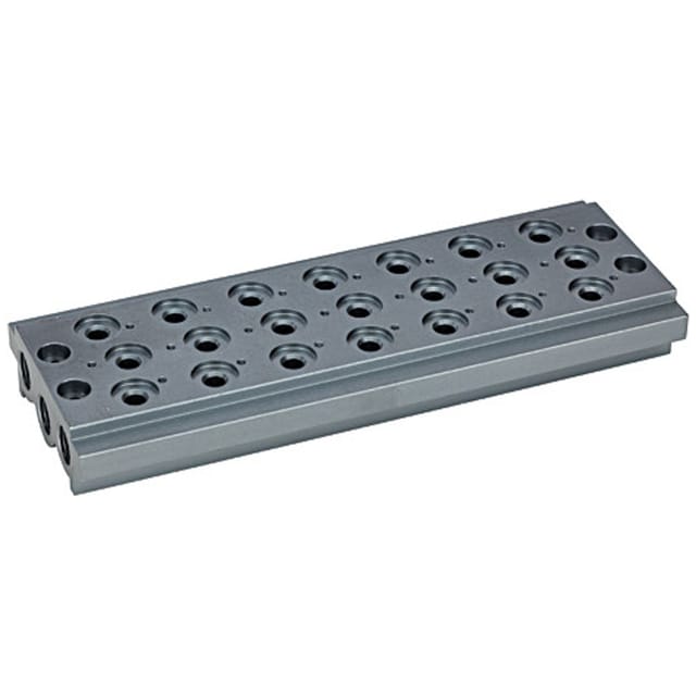 Mehrfach-Grundplatte für Wegeventile, 7 Ventilpositionen, G 1/4