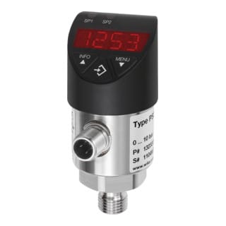 Elektronischer Druckschalter, Digitalanzeige, M12x1, G 1/4", 0-25 bar