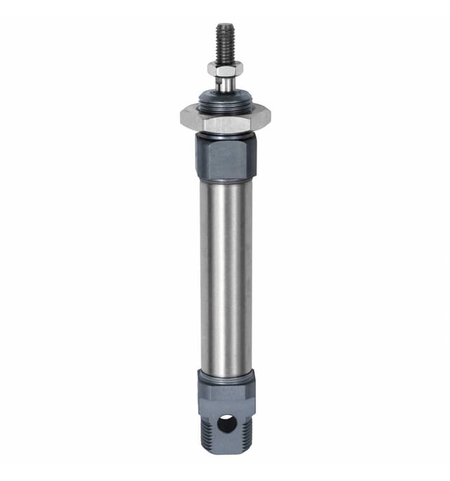 Rundzylinder ISO 6432, einfachwirkend, Magnet, Kolben-Ø 16, Hub 50, M5