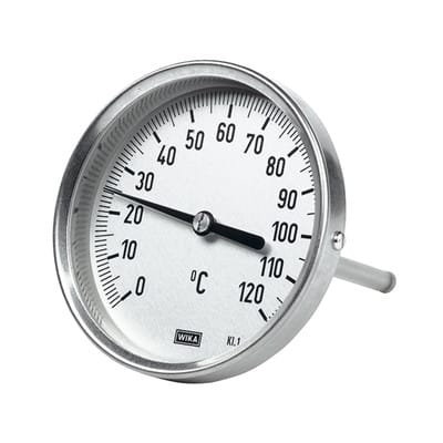 Bimetallthermometer, hochwertige Ausführung, L1=100/L2=80, Ø 63, 0°C bis 200°C
