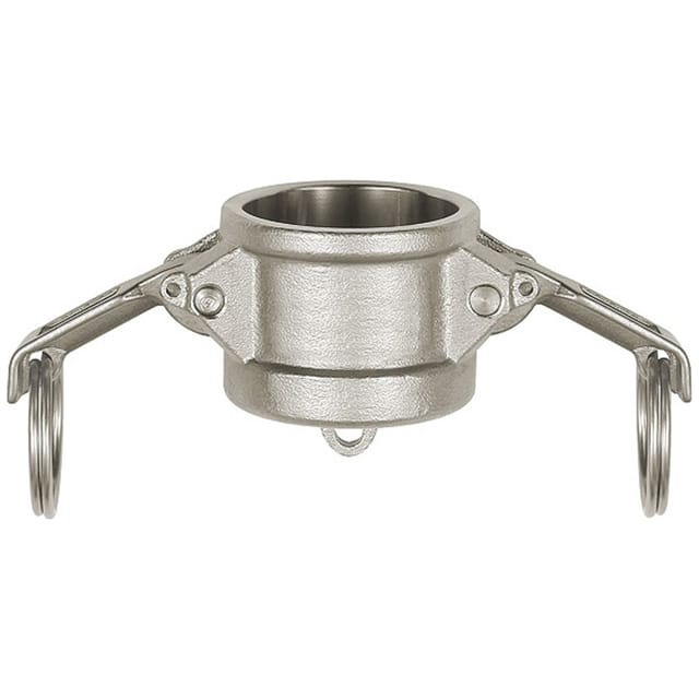 Kamlok-Verschlusskappe, Typ DC, Edelstahl 1.4401, für Stecker-Ø 32mm