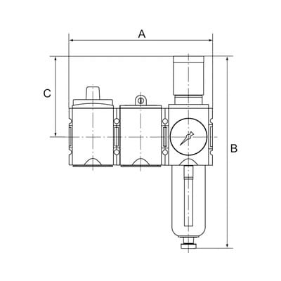 Wartungsstation SAFETY »FUTURA«, KH-AV-FR, HA, BG 1, G 3/8", 2,5-8