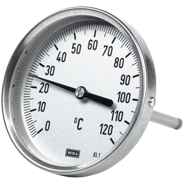 Bimetallthermometer, hochwertige Ausführung, L1=100/L2=80, Ø100, 0°C bis 200°C