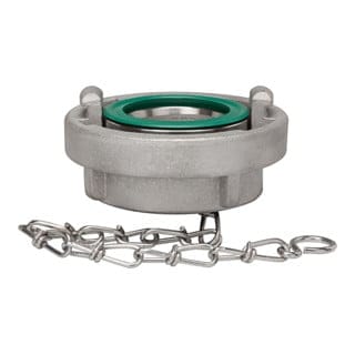 Storz-Blindkupplung, Kette, Edelstahl V4A, Storz-Größe 65, KA 81mm