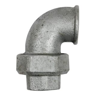 Verschraubung Bogen 96 I/I, Rp 2.1/2", Temperguss schwarz
