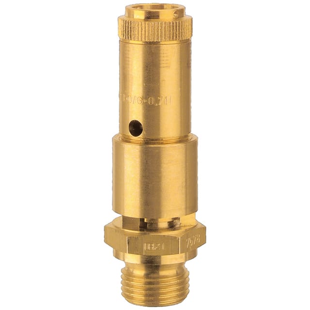 Sicherheitsventil DN 10, Messing, G 1/2", Ansprechdruck 17 bar