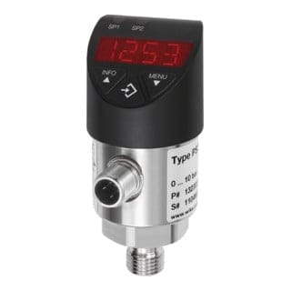 Elektronischer Druckschalter, Digitalanzeige, M12x1, G 1/4", 0-40 bar