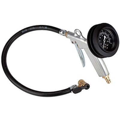 Handreifenfüllmesser Pistolenform, HS, Manometer Ø63 ungeeicht, 0-10 bar/140 psi